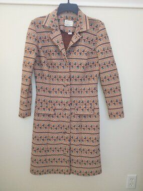 Vintage Coat Lightweight Autumn Colors